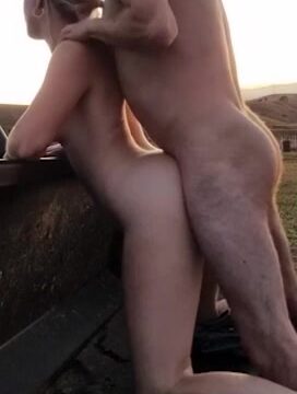 Farmgirllacy Fucks her boyfriend outdoors [PORNSCENES]