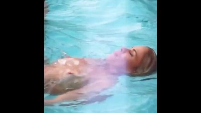 Paige VanZant Naked By The Pool Topless Onlyfans Video